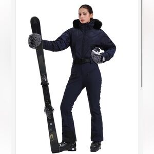 NWT GSOU SNOW Womens Ski Suits Down One Piece Snowsuit